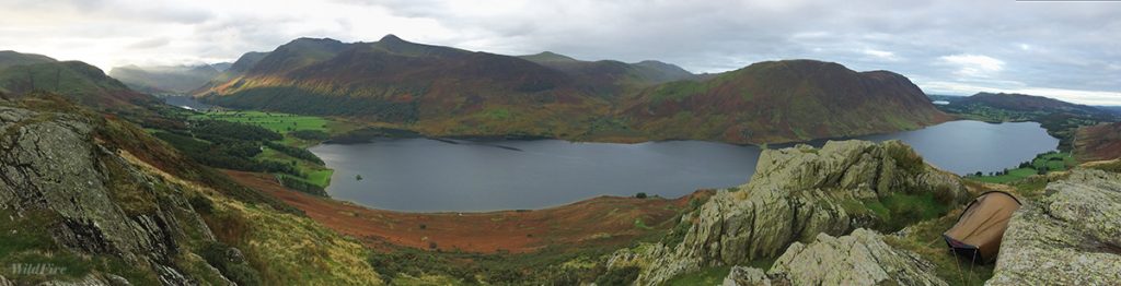 Rannerdale Knotts wild camp in the Hilleberg Akto