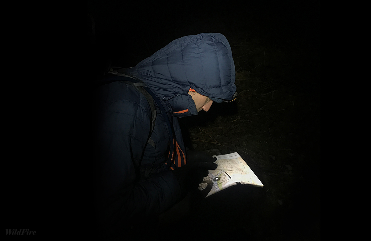 Night Navigation and map reading in the Lake District