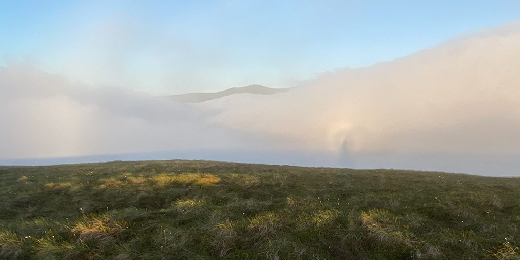 Brocken spectre on Knott, facing Skiddaw