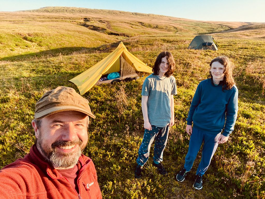 Wild camping in the Peak District with the lads