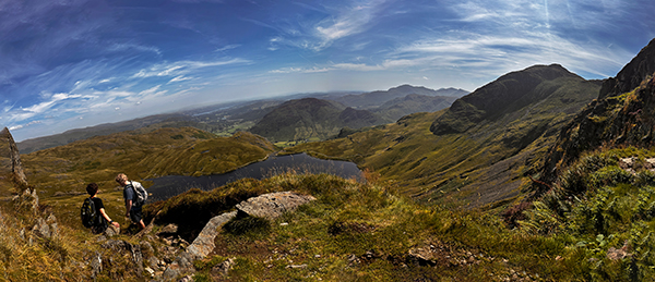 Half way view, looking down Jack's Rake